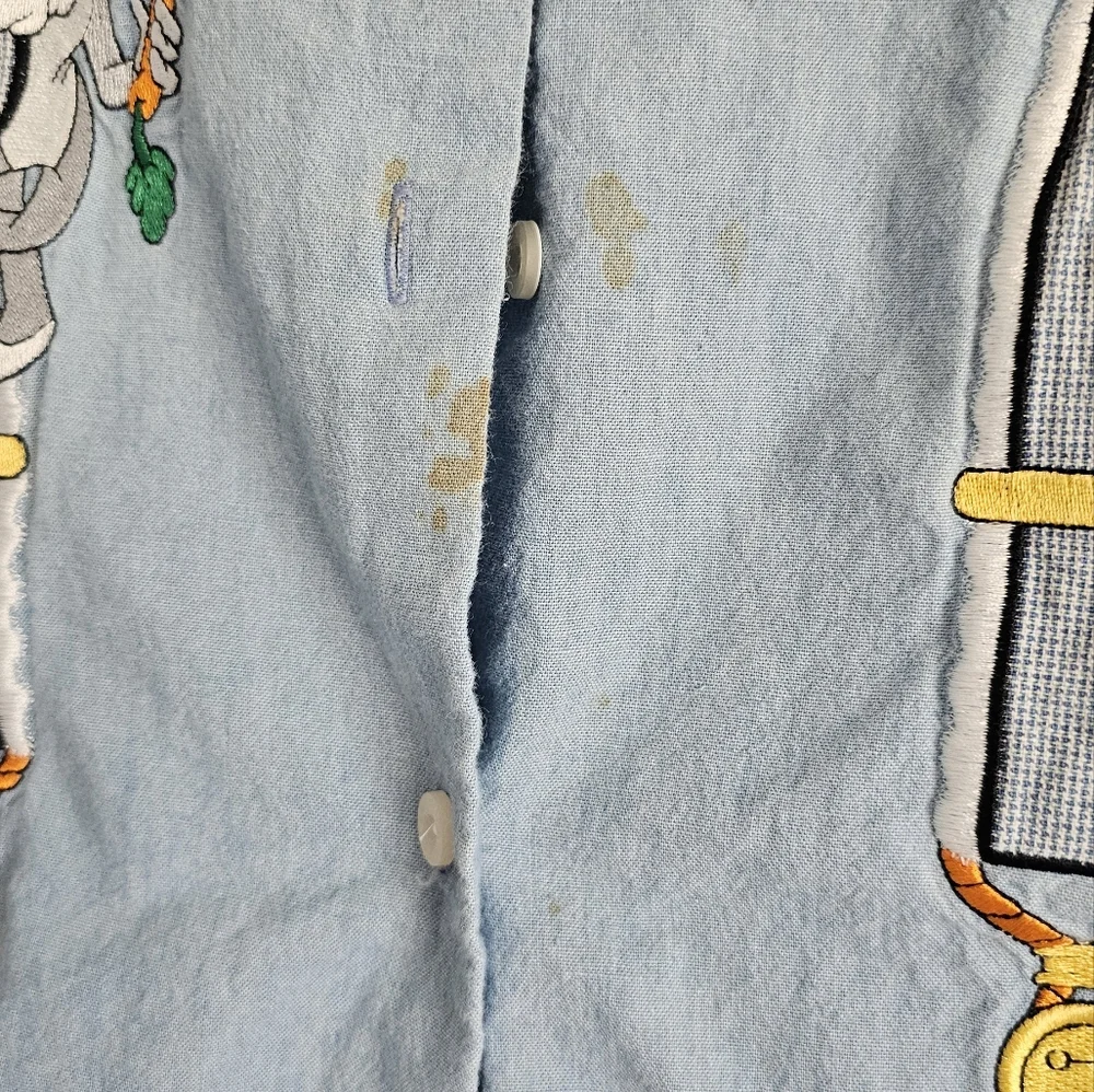 Looney Tunes Light Blue Denim Shirt - Picture 2 of 4